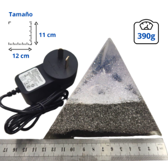 PIRAMIDE TETRAEDRICA CON LUZ CAMBIANTE RGB 220 v - Image 3